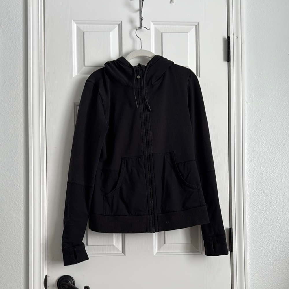 Black Zip-Up Hoodie